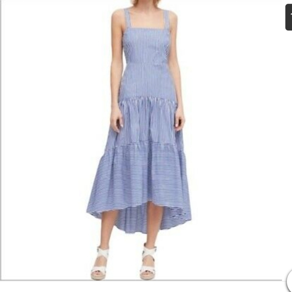 Banana Republic Striped Blue White Maxi Dress ♥